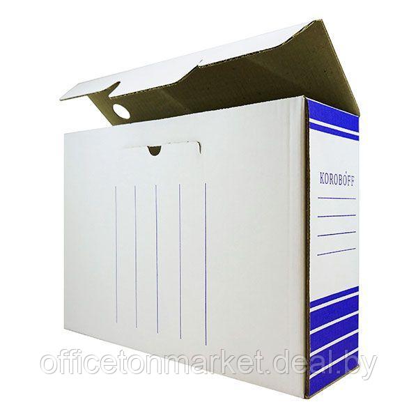 Коробка архивная "Koroboff", 100x322x240 мм, синий - фото 3 - id-p137120171