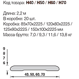 Наличник пластиковый 50*7*2200мм Белый, фото 3