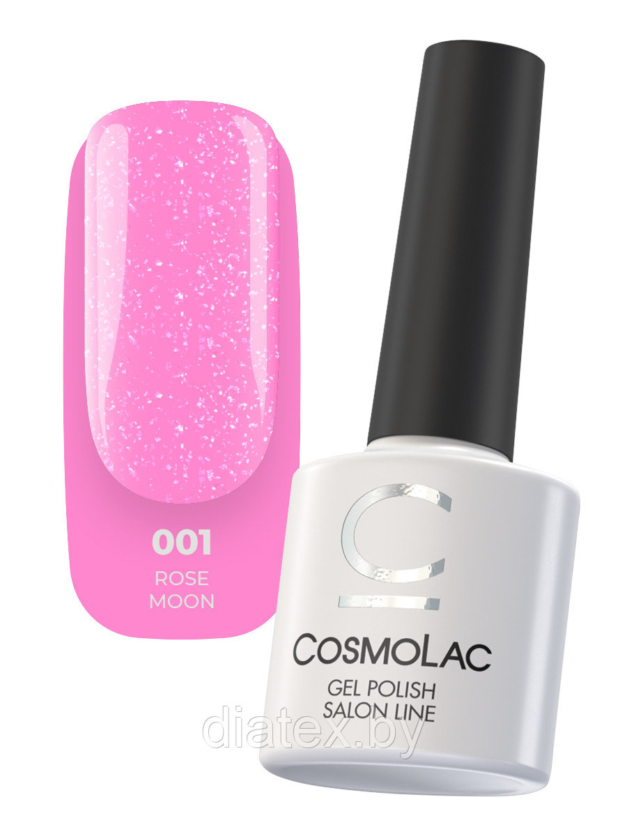 CosmoLac Гель-лак с поталью «Moon sparkle» №1 Rose moon, 7.5 мл