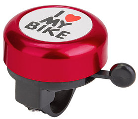 Звонок Stels 45AE-01 "I love my bike", чёрно-красный