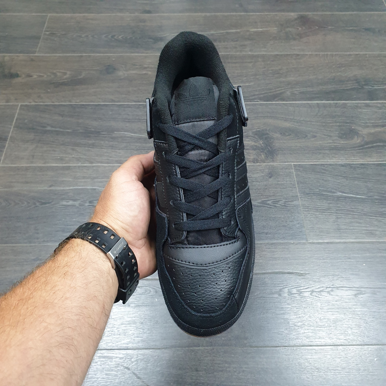 Кроссовки Adidas Forum Exhibit Low Black - фото 3 - id-p184807622