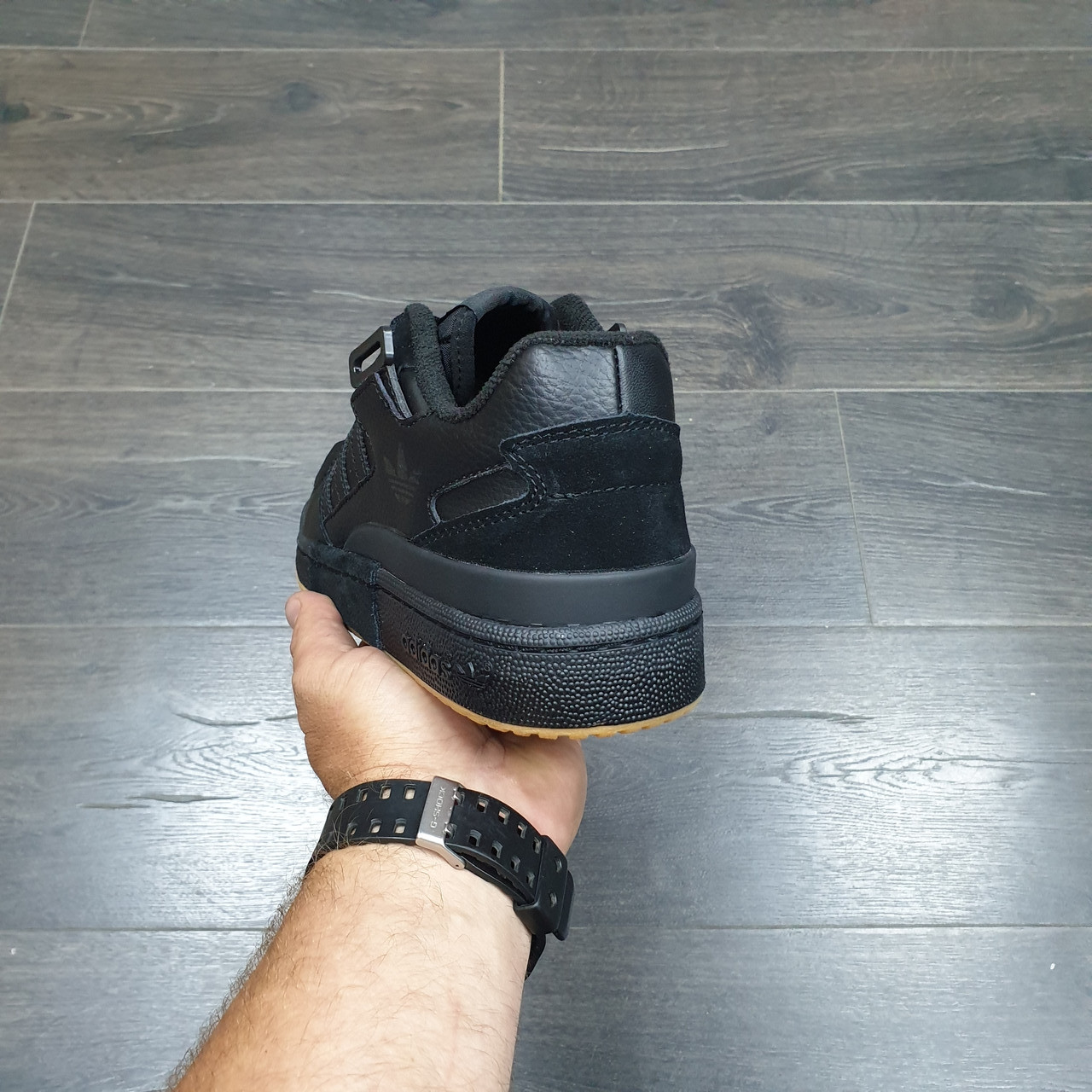 Кроссовки Adidas Forum Exhibit Low Black - фото 4 - id-p184807622