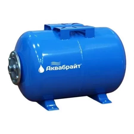 Гидроаккумулятор 24 л АКВАБРАЙТ горизонтальный, синий - фото 1 - id-p184849524