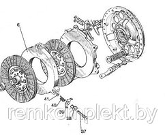 РК 9 Ремкомплект среднего диска (1520-1601085) тракторов МТЗ