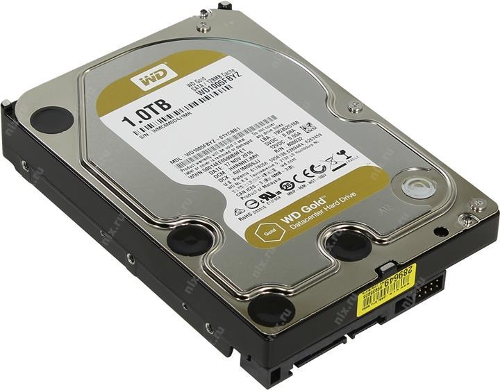 HDD 1 Tb SATA 6Gb/s Western Digital Gold WD1005FBYZ 3.5" 7200rpm 128Mb