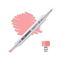 Маркер перманентный двусторонний "Sketchmarker", R73 розовый коралловый