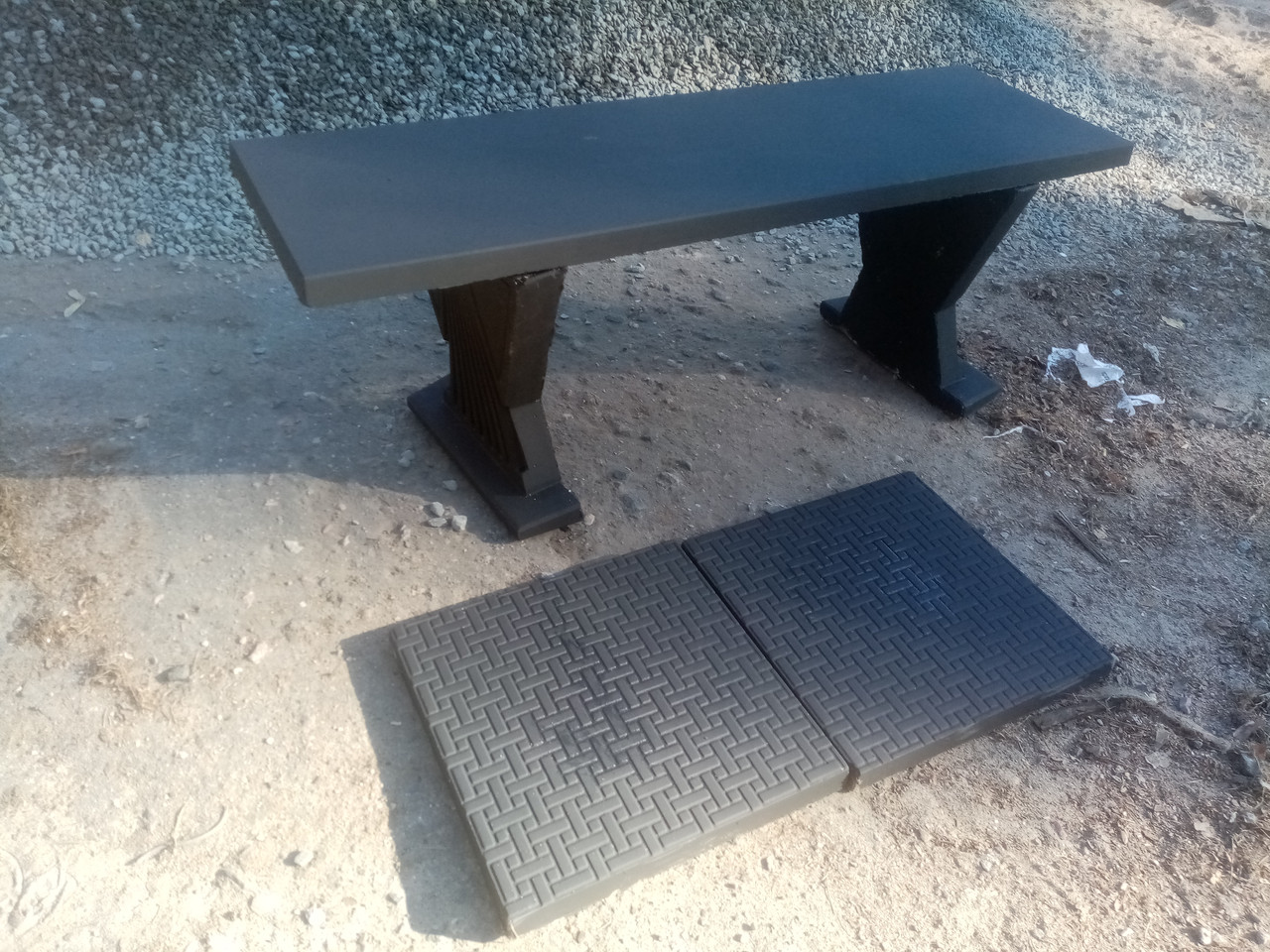 Скамья скамейка из бетона - фото 1 - id-p183565023