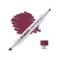 Маркер перманентный двусторонний "Sketchmarker", R20 вишня