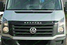 Дефлектор капота - мухобойка, VW Crafter 2007-…, короткий, VIP TUNING