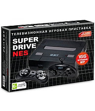 Игровая приставка SEGA Super Drive NES Black (166 встроенных игр, 16 bit, 2 дж.)
