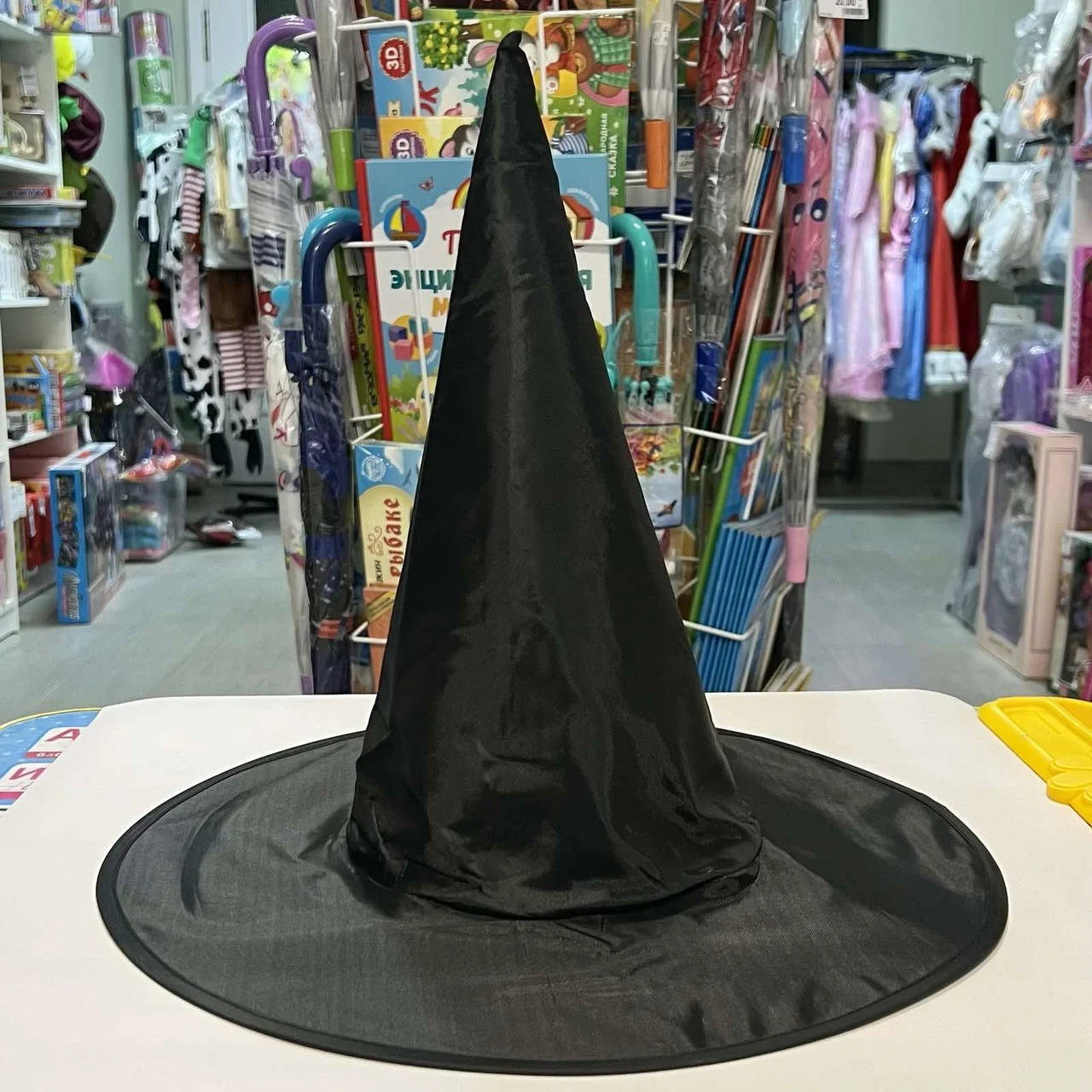 Карнавальная шляпа Колпак ведьмы черный