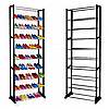 Полка для обуви металлическая (органайзер обувница) Amazing Shoe Rack,  30 пар - 10 полок. ЧЕРНАЯ, фото 3