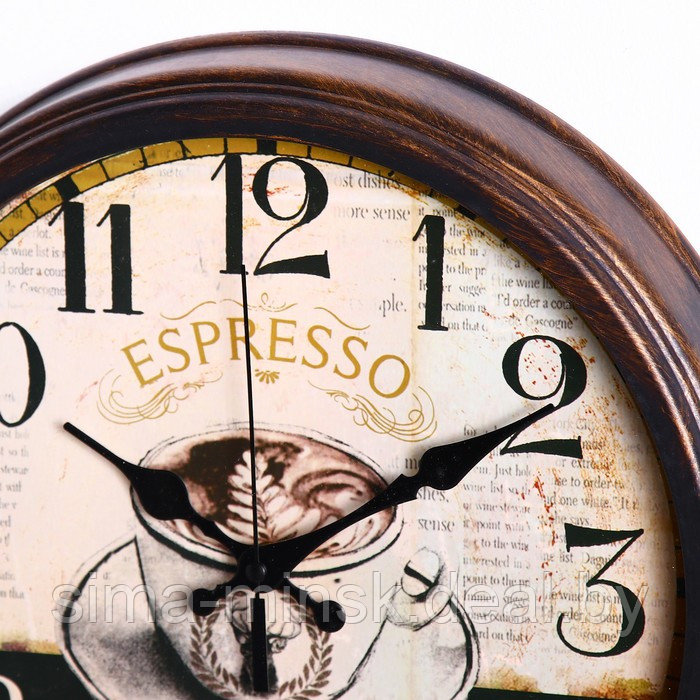 Часы настенные, серия: Кухня, "Espresso Caffea", d-35 см - фото 3 - id-p184875501