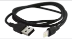 Дата-кабель, ДК 3, USB - Lightning, 1 м, черный, TDM