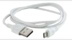 Дата-кабель, ДК 4, USB - micro USB, 1 м, белый, TDM