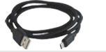 Дата-кабель, ДК 7, USB - micro USB, 1 м, тканевая оплетка, черный, TDM - фото 1 - id-p184885886