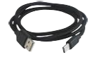 Дата-кабель, ДК 8, USB - USB Type-C, 1 м, тканевая оплетка, черный, TDM