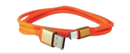 Дата-кабель, ДК 14, USB - USB Type-C, 1 м, силиконовая оплетка, оранжевый, TDM - фото 1 - id-p184885903