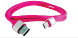 Дата-кабель, ДК 20, USB - USB Type-C, 1 м, силиконовая оплетка, розовый, TDM - фото 1 - id-p184885916