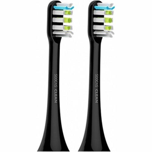 Сменные насадки для электрической зубной щетки Soocas X3 (Черный) 2 шт. - фото 2 - id-p184887049