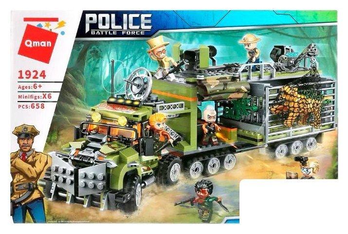 Конструктор Qman Police Battle Force 1924 Крепость браконьеров