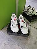 Кроссовки белые женские Nike Jordan 4/ демисезонные/ повседневные, фото 3