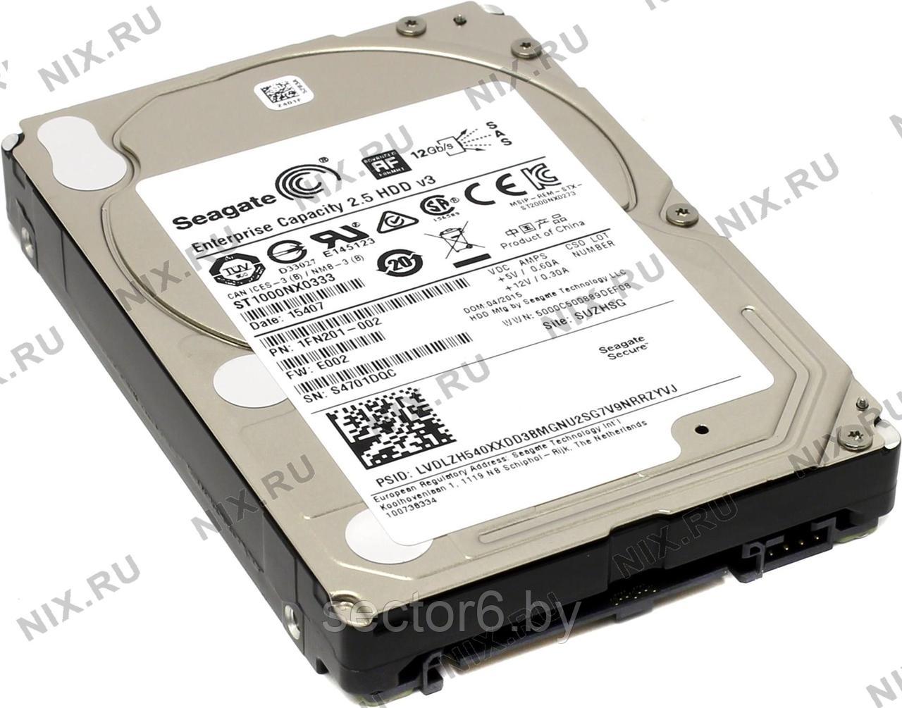 Жесткий диск Seagate Enterprise Capacity 1TB (ST1000NX0333)