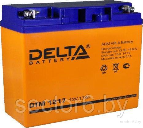 Аккумулятор для ИБП Delta DTM 1217 (12В/17 А·ч), фото 2