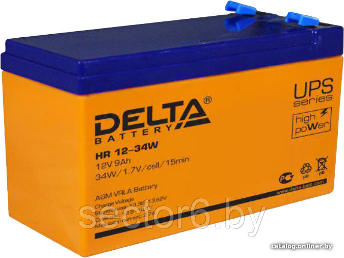 Аккумулятор для ИБП Delta HR 12-34W (12В/9 А·ч)