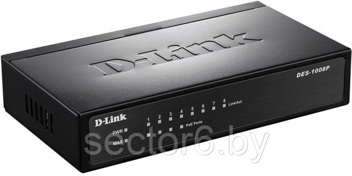 Коммутатор D-Link DES-1008P/C1A, фото 2