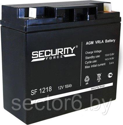 Аккумулятор для ИБП Security Force SF 1218 (12В/18 А·ч), фото 2