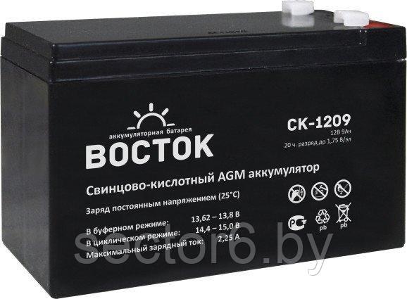 Аккумулятор для ИБП Восток СК-1209 (12В/9 А·ч) - фото 1 - id-p184904112