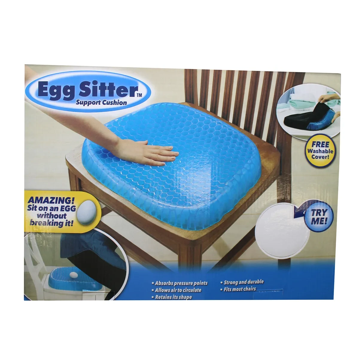 Гелевая подушка для сидения соты Egg Sitter - фото 10 - id-p184906483