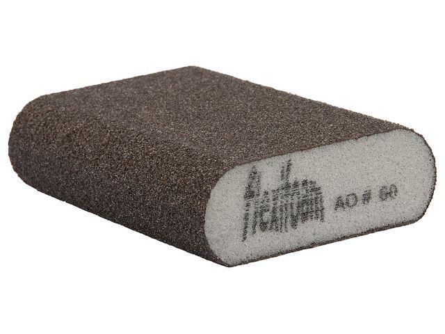 Губка абразивная 98х69х26мм Р60 Round Block Flexifoam (ЗАКРУГЛЕННАЯ) - фото 1 - id-p184906833