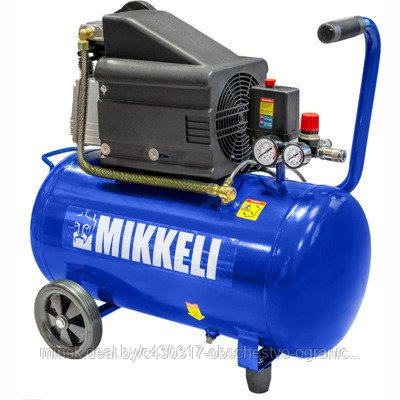 MIKKELI AC-50, Компрессор, 220 В, 1,8 кВт, 50 л, на вых 260 лмин, 27 кг - фото 1 - id-p180857328