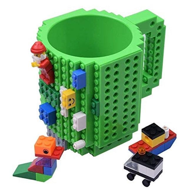 Кружка «LEGO» с конструктором зеленая - фото 1 - id-p184915996