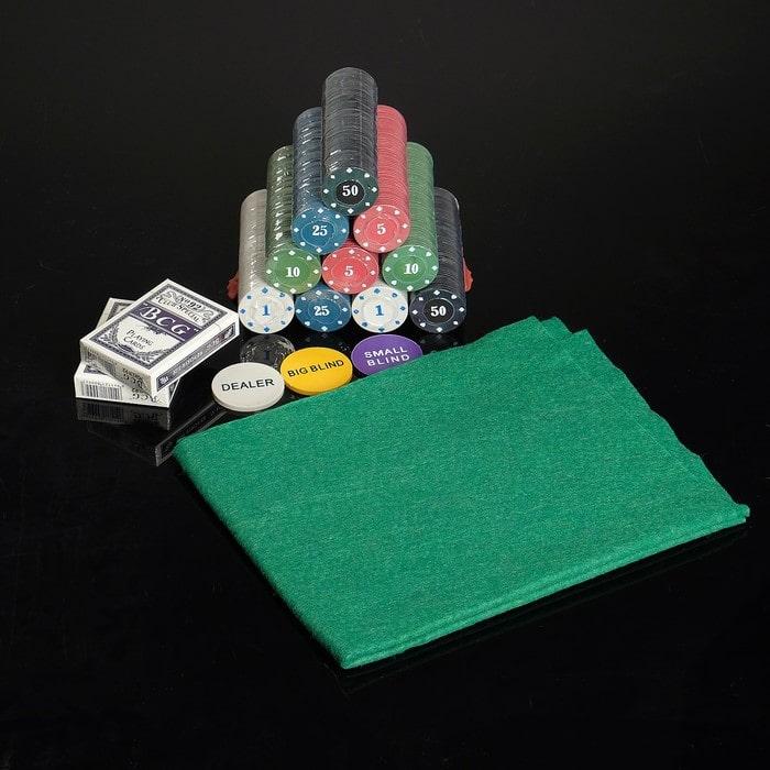 Набор для игры в покер 500 фишек в подарочной коробке - фото 2 - id-p184916238