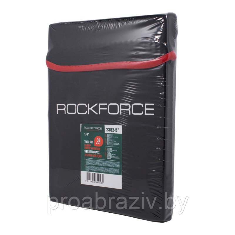 Набор инструментов 38пр. 1/4'' (6гр.) CrV "Rock Force" деревянный кейс - фото 10 - id-p184918861
