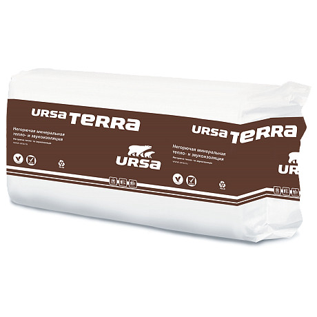 Теплоизоляция URSA TERRA 37 PN, 1250х610х50 мм.