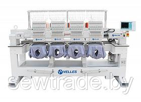Промышленная четырёхголовочная вышивальная машина VE1504 FAS-CAP поле вышивки 400 х 450 мм