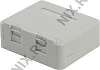 5bites LY-SB04-A Розетка внешняя двойная RJ-45кат.6 со шторками