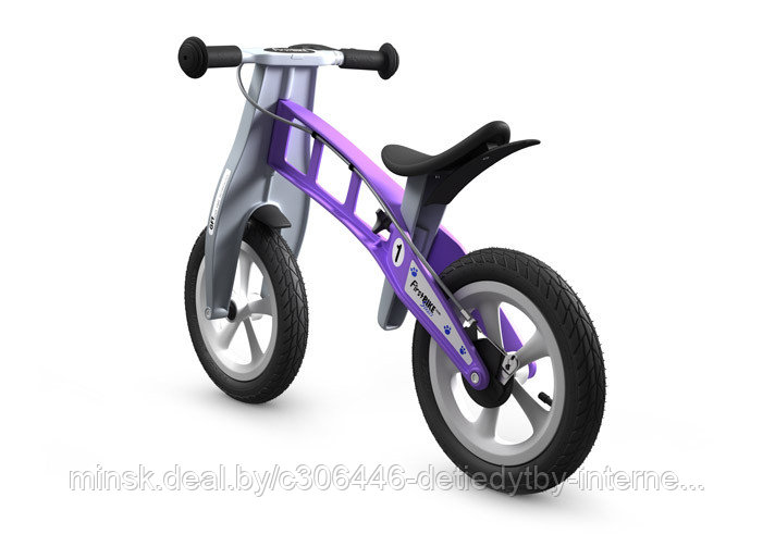 Беговел FirstBIKE Street с тормозом Розовый - фото 4 - id-p75061447