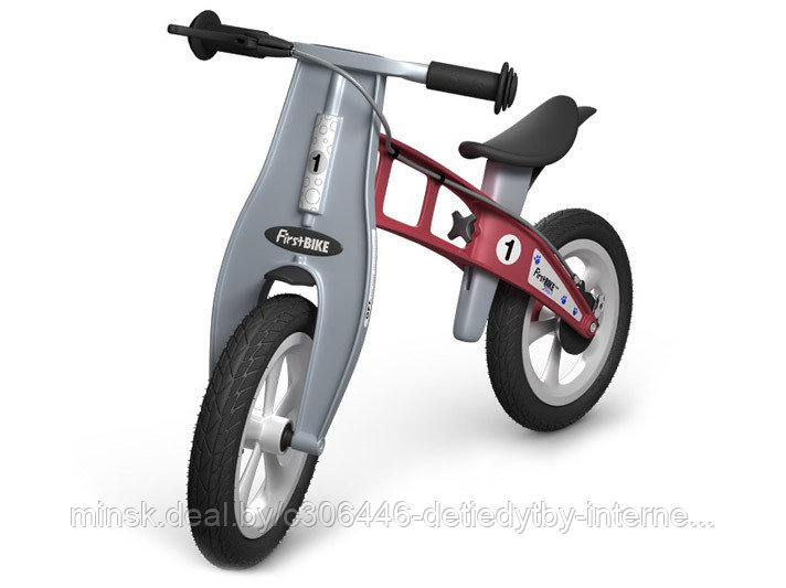 Беговел FirstBIKE Street с тормозом Розовый - фото 5 - id-p75061447