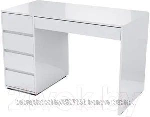 Компьютерный стол SV-мебель №13 (белый глянец)