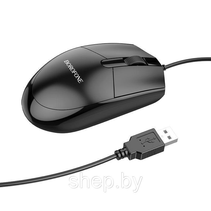 Комплект проводной клавиатура+мышь Borofone BG6, цвет: черный - фото 4 - id-p184952921