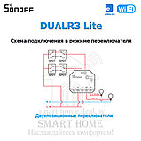 Sonoff DUAL R3 Lite (умное двойное Wi-Fi реле с режимом двигателя), фото 10