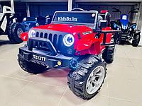 Детский электромобиль RiverToys T222TT 4WD (красный) Jeep Полноприводный