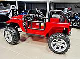 Детский электромобиль RiverToys T222TT 4WD (красный) Jeep Полноприводный, фото 2