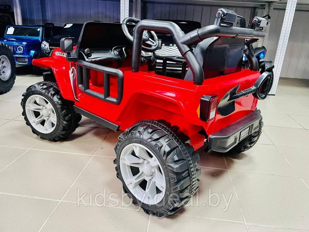 Детский электромобиль RiverToys T222TT 4WD (красный) Jeep Полноприводный - фото 4 - id-p184973274