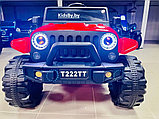 Детский электромобиль RiverToys T222TT 4WD (красный) Jeep Полноприводный, фото 5